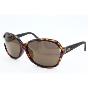 Authentic Gucci GG 3730/F/S 34SVP Butterfly Havana Sunglasses Brown Lens (A)